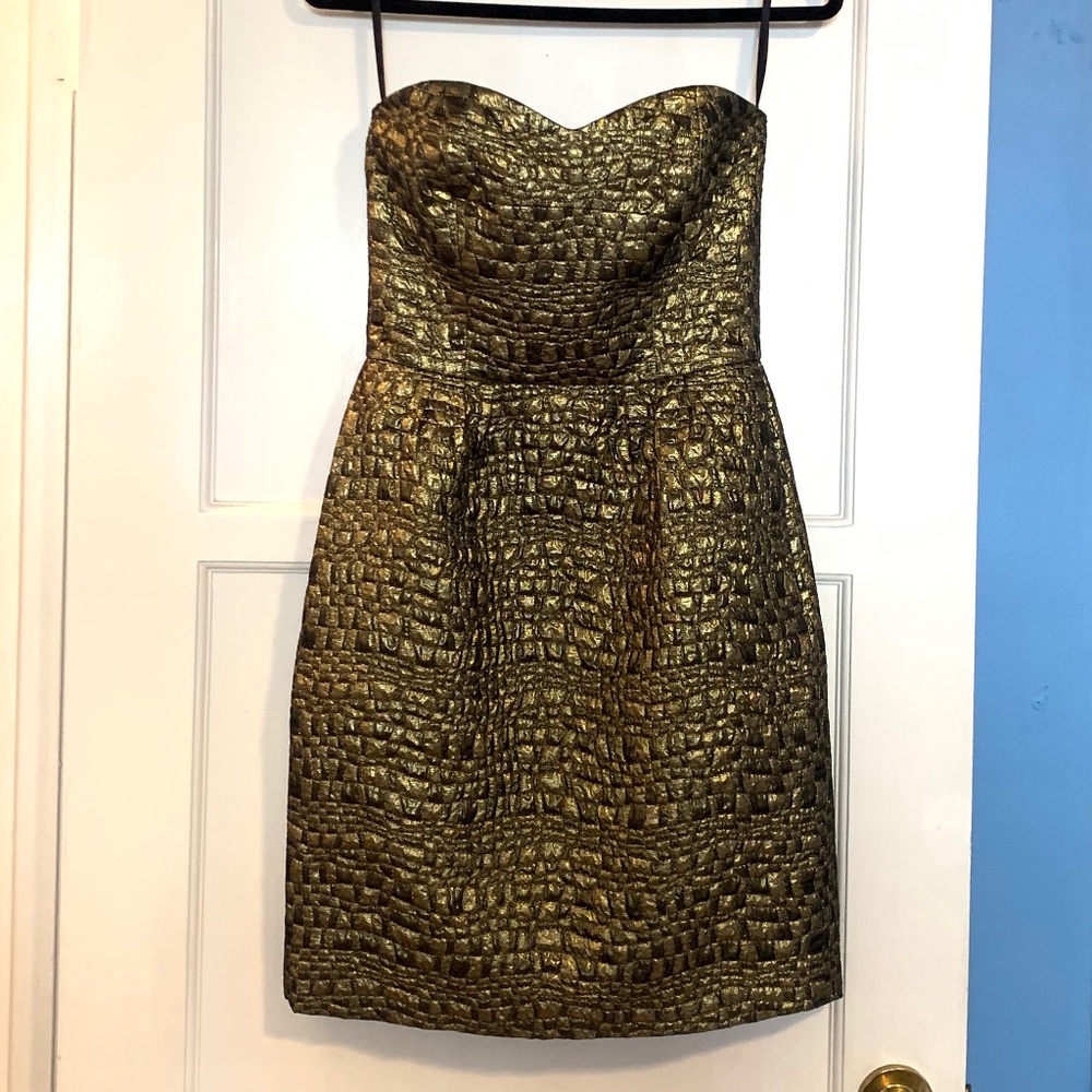Donna Karan Golden Cocktail Dress